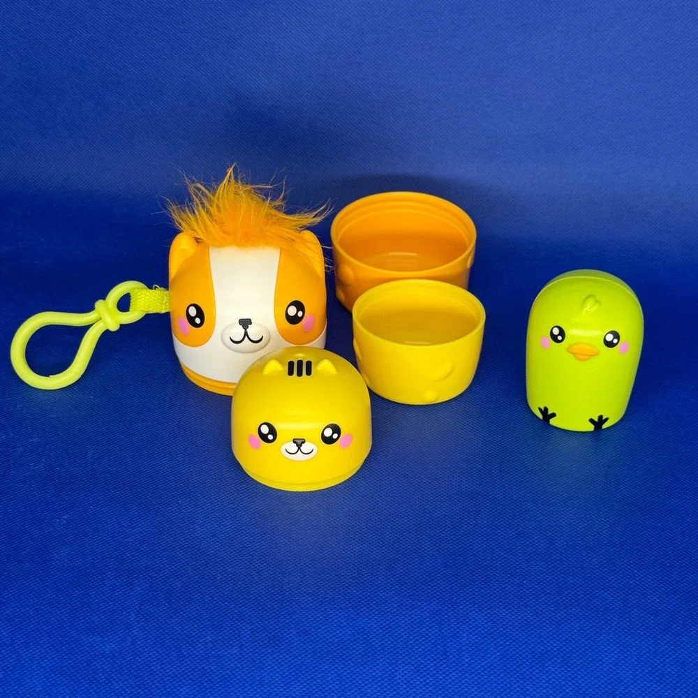 Fisher-Price Nesting Animals Corgi Cat Chick Stacking Toy Clip Comb Preschool